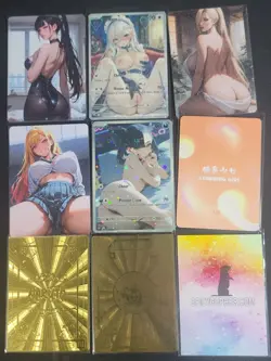 Anime Beauties Card Lot Metal Double Sided Waifu One Piece Pokemon 22 Card Lot! - Image 4