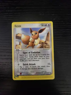 Pokemon EX Sandstorm Eevee Card 63/100 Unlimited Non Holo Near Mint Condition - Image 1