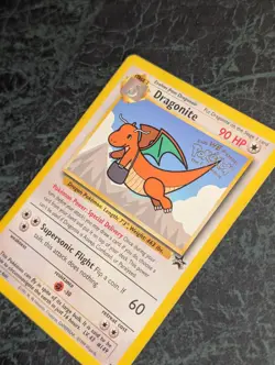 1999 Pokemon TCG Dragonite Black Star Promo Card #5 LP WOTC Vintage!!!!!!!!!!!!! - Image 2