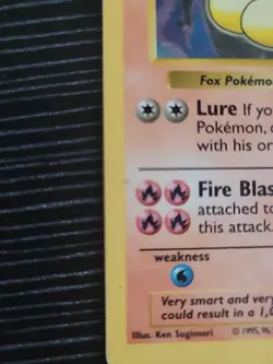 1999 Pokemon Base Set Ninetales 12/102 Holo Rare TCG Card LV.32 #38 80 HP - HP - Image 2