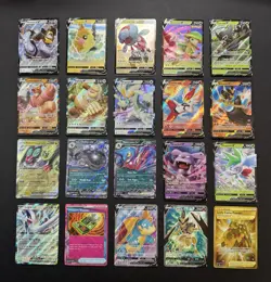 Pokemon Card Lot 20 Gold Rare V VMAX EX Full Art Trainer Cards - Image 1