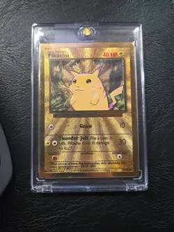 Pokemon Gold Metal Pikachu Card 58/102 - Celebrations Ultra Premium Collection - Image 1