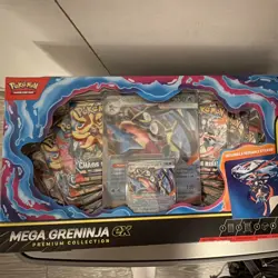 Pokemon Mega Greninja EX Premium Collection Box 2016 English 8 Packs Promo - Image 1