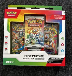 Pokemon TCG First Partner Illustration Collection Box Series 1 New/Sealed - Image 1