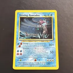 Pokemon TCG Shining Gyarados 65/64 Neo Revelation Holo Secret Rare Swirl!! - Image 1