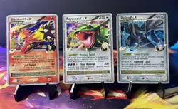 Pokemon Card Lot Lv.X - Rayquaza C DP47 - Dialga G 122/127 - Blaziken FB 142/147 - Image 1