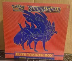 Pokemon Sword & Shield Base Zacian Red Elite Trainer Box ETB New And Sealed - Image 1