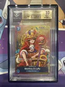 One Piece P-043 Monkey D. Luffy Foil Promo FOIL 2024 BGS 10 Pristine Exclusive - Image 1