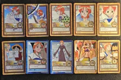 H ONE PIECE NAMI CARDDASS HYPER BATTLE Japanese Lot Of 10 Various Conditions - Image 1