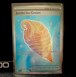 Pokemon TCG Jumbo Ice Cream 109/086 Chilling Reign Secret Rare Full Art Holo - Image 1