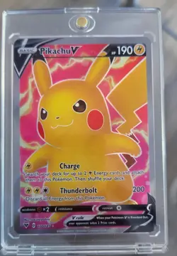 Pokemon TCG Pokemon Pikachu V Pikachu Ultra Rare Holo 170/185 * - Image 1