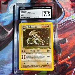 Pokemon TCG Kabutops Holo Rare Graded CGC 7.5 Nm+ Fossil Set 9/62 WOTC Vintage - Image 1