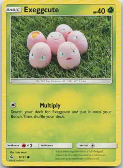 Exeggcute 1/131 Forbidden Light Common Pokemon MP - Image 1