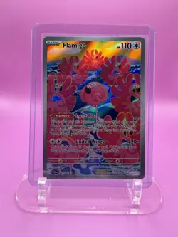 POKEMON Flamigo 227/193 Sv02: Paldea Evolved Holo IR Illustration Rare - Image 1