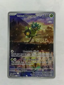 Pokemon Scarlet And Violet Black Star Promo 123 Teal Mask Ogerpon ETB Promo - NM - Image 1