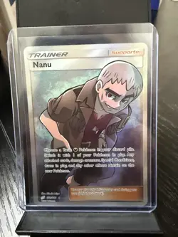 Pokemon TCG Nanu Full Art Holo Ultra Rare SM Team Up 179/181 - Image 1
