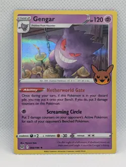 GENGAR 066/196 HOLO RARE TRICK OR TRADE BOOSTER 2023 POKEMON NEAR MINT - Image 1