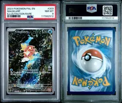 2023 Pokemon Pal EN Magikarp Illustration Rare Card PSA 8 NM-MT #203 - Image 3