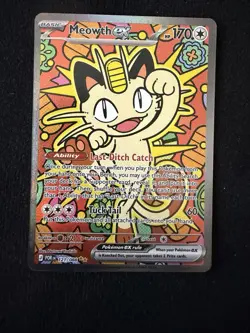 Meowth ex 121/088 SIR Perfect Order Special Illustration Rare Pokemon - Image 1
