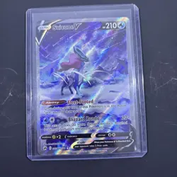 Pokemon TCG Suicune v GG38/GG70 Crown Zenith Full Art Holo Card Ultra Rare - Image 2