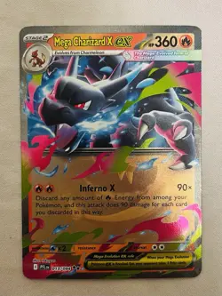 2025 Pokemon Phantasmal Flames - Mega Charizard X ex 013/094 Holo - Image 2
