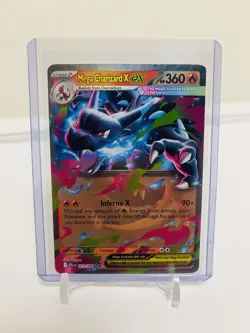2025 Pokemon Phantasmal Flames - Mega Charizard X ex 013/094 Holo - Image 4