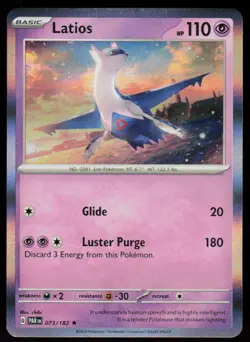 Latios 073/182 Rare Paradox Rift Pokemon Holo Near Mint - Image 1