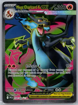Mega Charizard X ex 109/094 Ultra Rare Phantasmal Flames Pokemon Holo Near Mint - Image 1