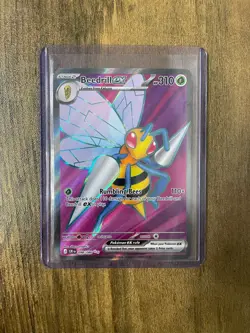 Beedrill ex 98/86 Full Art Double Ultra Rare Pokemon Chaos Rising ME04 NM - Image 3
