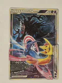 Pokemon 2010 Darkrai & Cresselia Legend Top and Bottom LP+ - Image 1