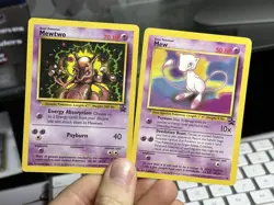 Mew 8 Mewtwo 14 Black Star Promo 2000 Rare Vintage Pokemon Card Lot WOTC - Image 1