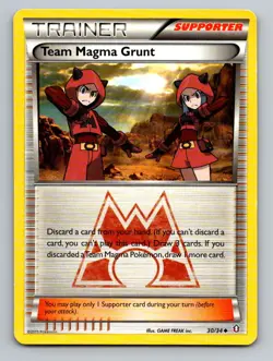 Team Magma Grunt 30/34 Uncommon Double Crisis Pokemon Lightly Played - Image 1