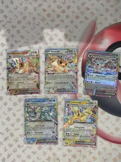 PRISMATIC EVOLUTIONS CARD LOT!! 250+ CARDS!! Full Art, Master ball, ex & MORE!! - Image 2