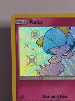 Ralts SV34/SV94 Hidden Fates Shiny Holo Rare Pokemon TCG Card NM - Image 2