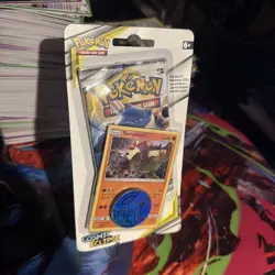 Pokemon TCG Sun & Moon Cosmic Eclipse Blister w/ Promo Terrakion Sealed Pokemon - Image 1