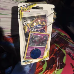 Pokemon TCG Cosmic Eclipse Blister W/ Mismagius Promo & Coin - New / Sealed - Image 1