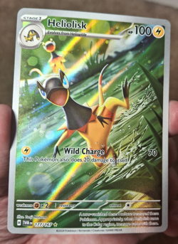 2024 POKEMON SV TWILIGHT MASQUERADE SET HELIOLISK ILLUSTRATION RARE 177/167 - Image 1