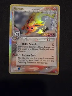 The Pokemon Company Pokemon TCG Flareon 5/113 EX Delta Species Reverse Holo 70 - Image 1
