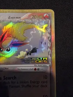 The Pokemon Company Pokemon TCG Flareon 5/113 EX Delta Species Reverse Holo 70 - Image 3