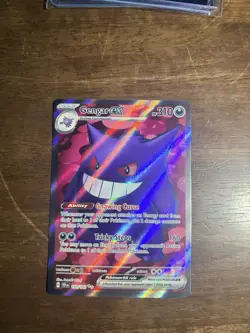 Pokemon Gengar EX TCG Full Art Ultra Rare Holo Card Temporal Forces 193/162 - Image 1