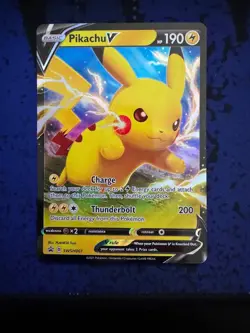 Pokemon tcg Pikachu V SWSH061 Sword & Shield black star Promo 2021 NM - Image 1