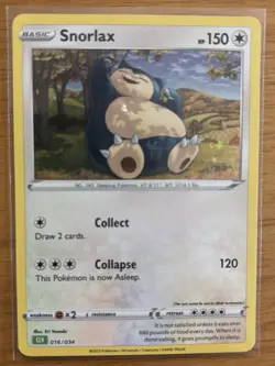 Snorlax 016/034 Holo Classic Collection Trading Card Game Classic Pokemon - Image 1
