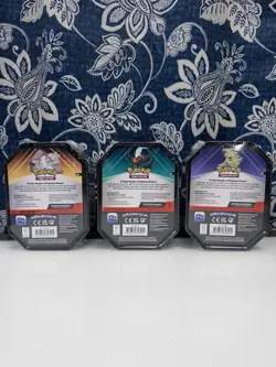 Pokemon TCG Triple Whammy Tins Set of 3 Slaking Darkrai Tyranitar Sealed - Image 2