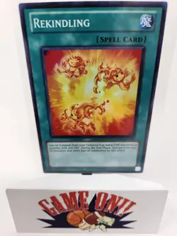 YuGiOh Rekindling TU03-EN004 Turbo Pack Unlimited Super Rare LP - Image 1