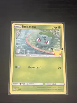 POKEMON TCG: BULBASAUR 1/25 NON HOLO MCDONALDS 25TH ANNIVERSARY CARD NM/M - Image 1