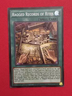 Yugioh! Ragged Records of Rites Super Rare CORI-EN062 NM SHIPS ASAP - Image 1