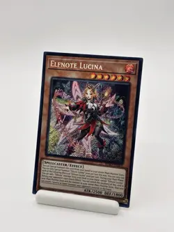 Yu-Gi-Oh! Elfnote Lucina BPRO-EN010 Secret Rare 1st Ed. - Image 1