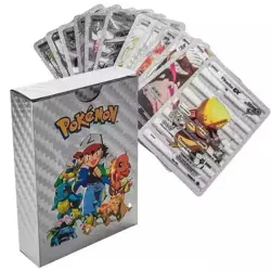 Pokemon Card Foil SILVER PACK 55 CARDS TCG GX Vmax GX Card Charizard Rare - Image 1