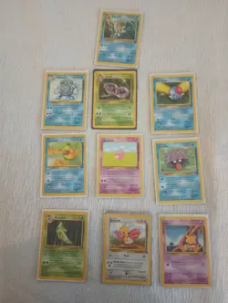 lot of 10 pokemon cards 1995 - Image 1