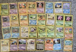 Pokemon TCG assorted Vintage Lot 44 Cards MP/LP Common Uncommon (Mix Eras) - Image 1